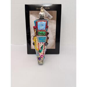 Christopher Radko 2000 Times Square New Year Glass Ornament Y2K Ball Drop Boxed